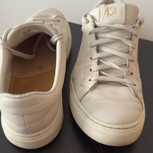 Fred Perry men's shoes used, beige, size 45