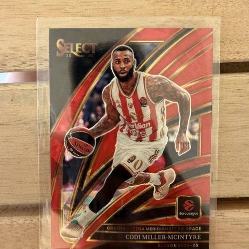 Codi Miller-McIntyre Panini Euroleague Select basketball card like new