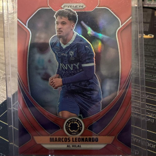 2025 Panini Prizm FIFA Club World Cup Soccer Marcos Leonardo Red Prizm card