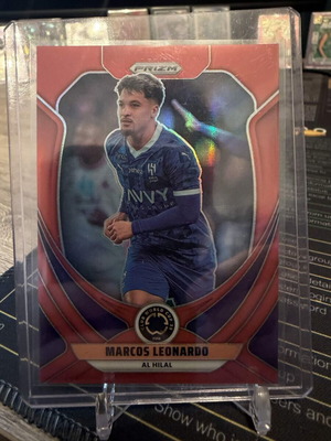 2025 Panini Prizm FIFA Club World Cup Soccer Marcos Leonardo Red Prizm card