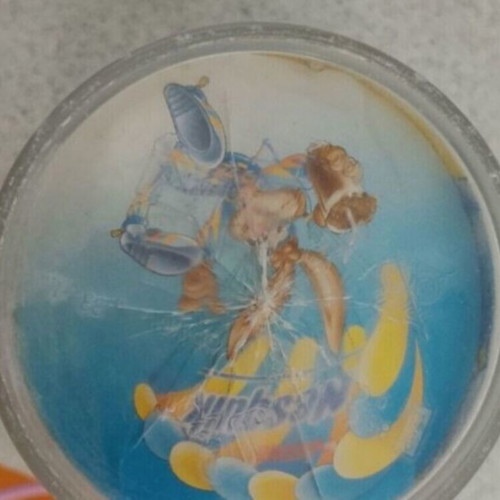 Set of 2 glass honey jars with bee and strawberry designs