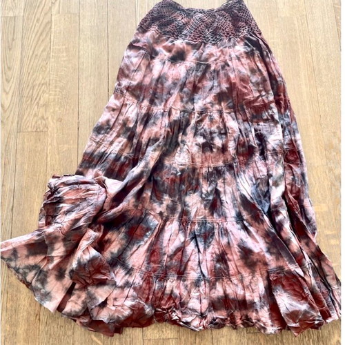 Esmeralda Boho London long tie dye skirt one size like new