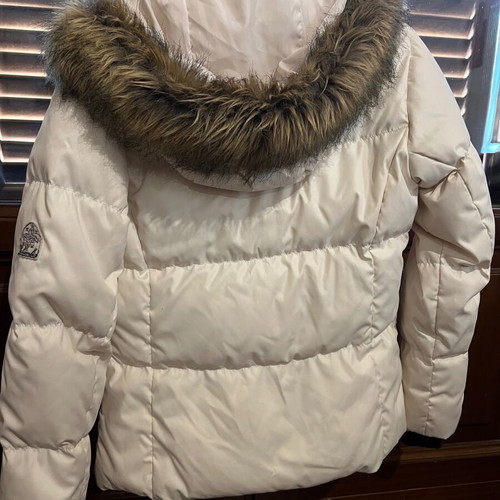 Columbia women's down jacket used in sugar color