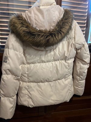 Columbia women's down jacket used in sugar color