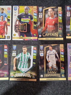 Panini FIFA 365 Adrenalyn XL 2025 cards like new, set of 18
