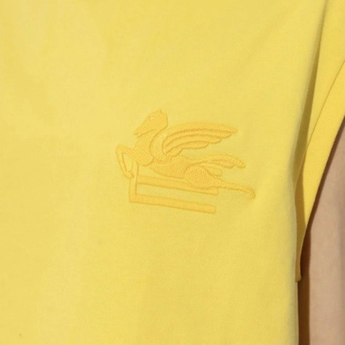 Etro yellow loose fitting t-shirt used, size XS
