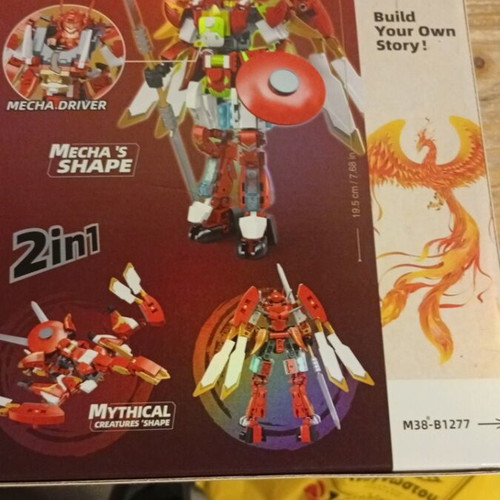 Sluban 2 in 1 Building Blocks Robot new, compatible with Lego