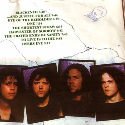 Metallica ...And Justice For All CD used, Singapore Edition 1988