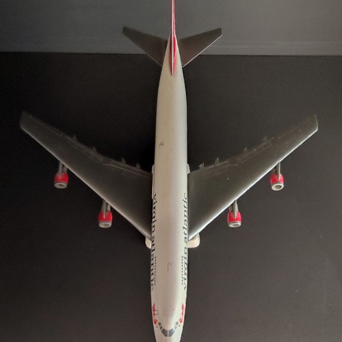 Virgin Atlantic Airplane Model with Stand 27cm like new