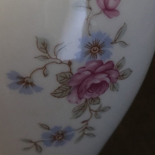 Vase from German porcelain Bavaria vintage 1950s, height 20 cm