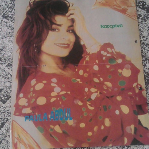 Patrick Swayze & Paula Abdul poster used, Katerina magazine