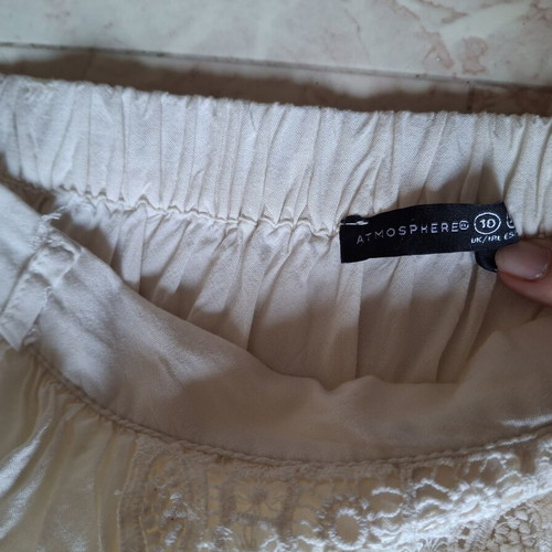 Primark long skirt like new, white, size M 38 10