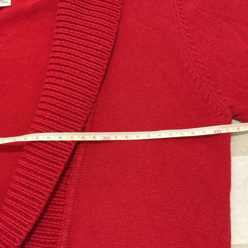 Red knitted cardigan Mango Basics size M like new
