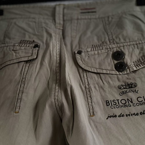 Biston Club women's cargo bermuda shorts, beige