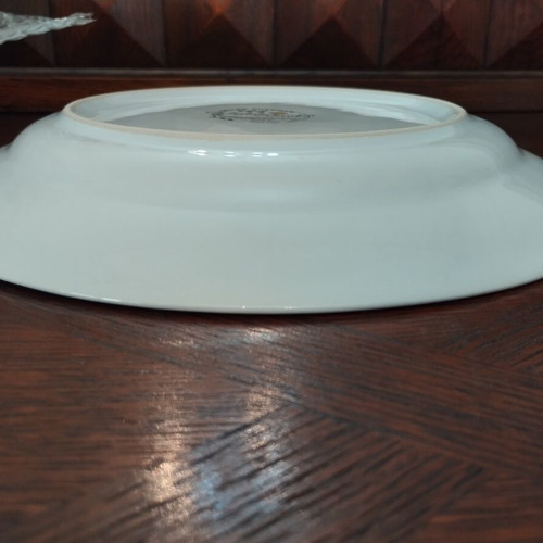 English Garden vintage dinner plates set of 8, 27cm, genuine stoneware