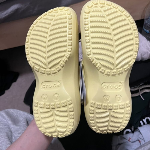 Crocs Platform shoes brand new, yellow, sizes 37–38