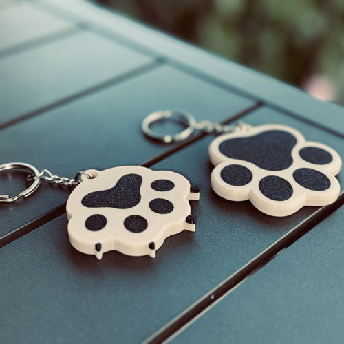 Dog and Cat Keychain new, 3D printed gift for pet lovers