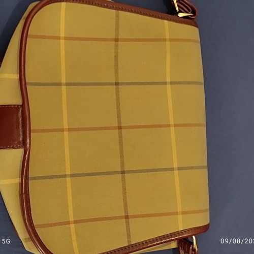 Burberry Nova Check Shoulder Bag like new, canvas and leather