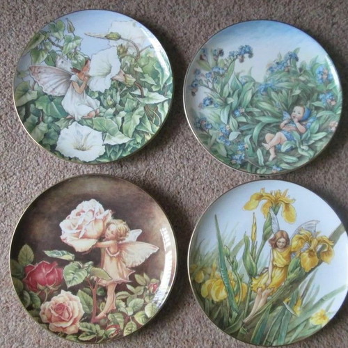 Border wall plate "The festival of Flower Fairies" new, fine bone china 1987