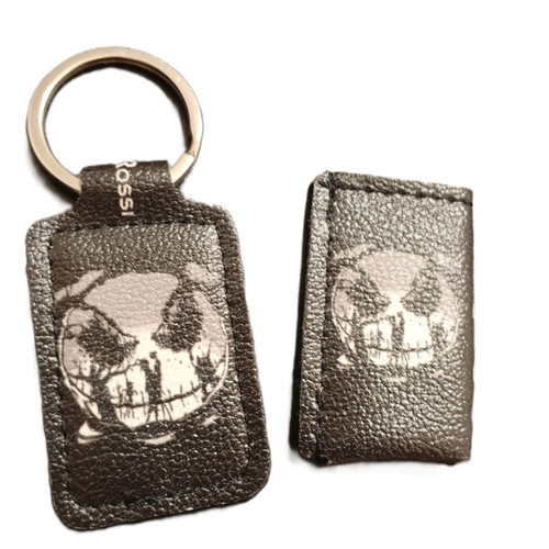Dino Rossi leather small lighter case and keychain new