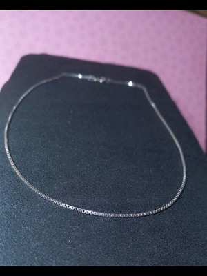 Silver 925° necklace chain 40cm new, silver