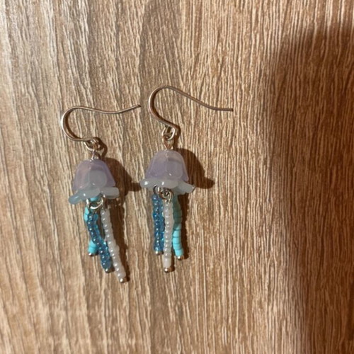 Handmade earrings made to order in blue and turquoise shades