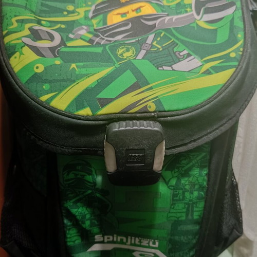 Lego Easy Ninjago Energy school backpack for elementary, green 18lt used
