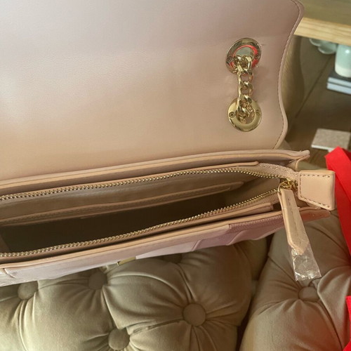Valentino shoulder bag new, beige and pink shades