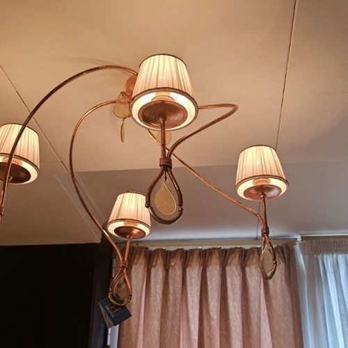 Ceiling lights new, 5-light chandelier and 4-light fixture