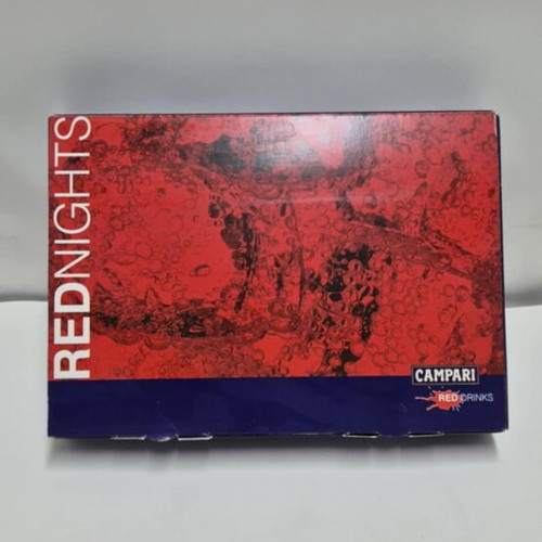 Campari collectible case with coaster and mini bottle new