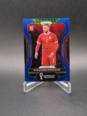 2022 Panini Prizm World Cup Qatar Blue Strahinja Pavlovic #261 Rookie Card used