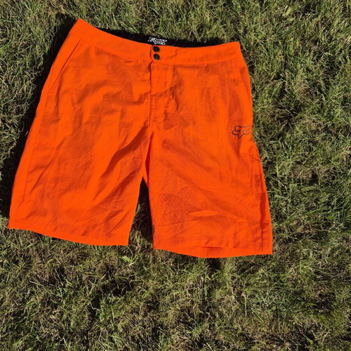 Fox MTB shorts size 34, like new, bright orange