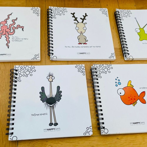 Set of 30 animal notebooks new, 5 different designs