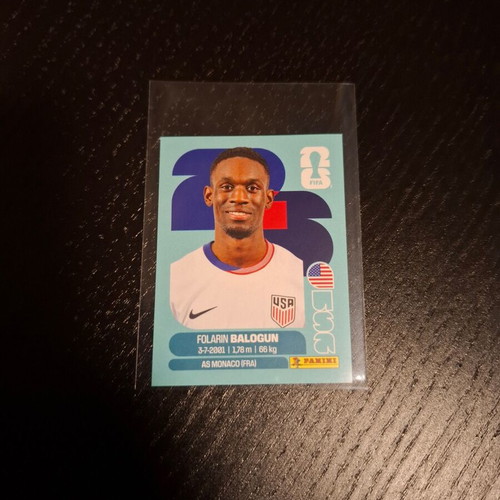 Folarin Balogun USA FIFA World Cup 2026 Panini sticker καινούργιο