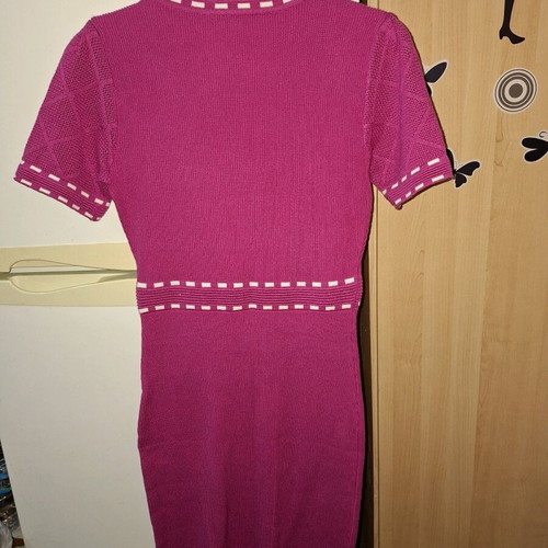 Knit midi pencil dress pink like new