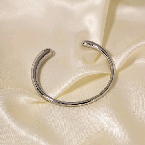 Stainless Steel Cuff Bracelet new, silver color
