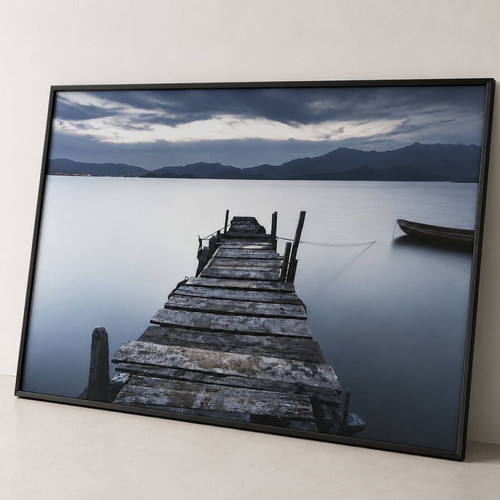 Large Decorative Picture with Frame and Glass 96x63cm like new