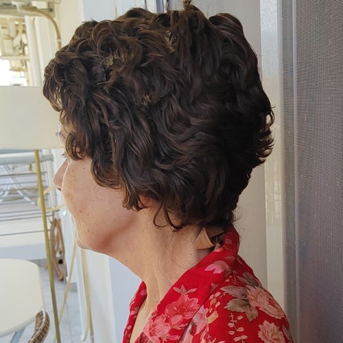 Sea Cap Wig used, soft brown-blonde color