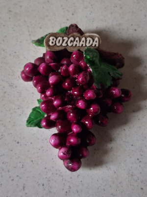Μαγνητάκι Bozcaada (Τένεδος) σχέδιο τσαμπί σταφύλι καινούργιο