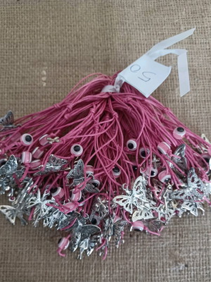 Baptism favors for girl new, pack of 50 with metal fairy element