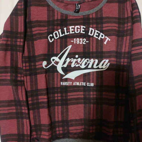 Stradivarius checked blouse like new, size S, black and brown