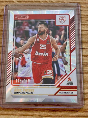 Κάρτα Alec Peters νέα, Ολυμπιακός Panini Euroleague 2024-25 146/149