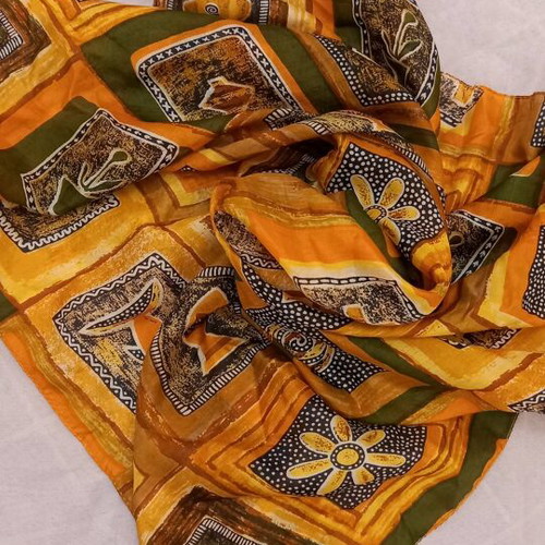 Silk scarf new multicolored, 85×85