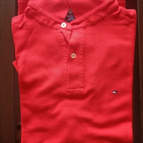 Tommy Hilfiger polo Large red like new