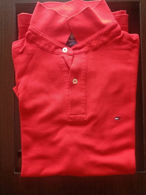 Tommy Hilfiger polo Large red like new