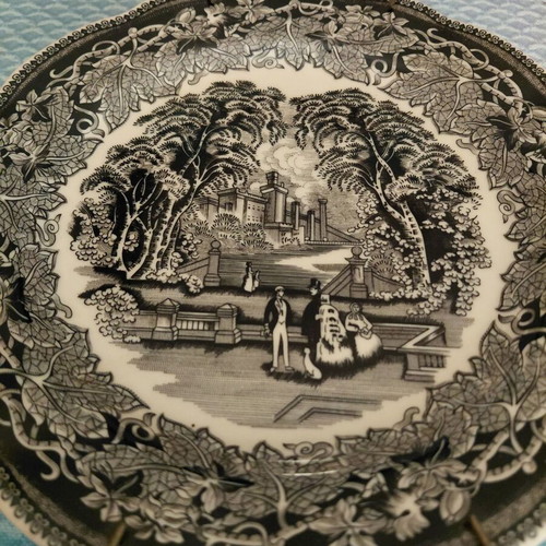 Vintage Vista Mason's Patent Ironstone China decorative porcelain plate like new
