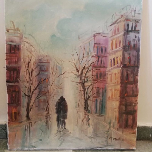 Painting A. Rigopoulos used without frame 60x50 cm