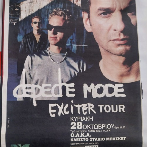 Depeche Mode poster 2001, genuine, new