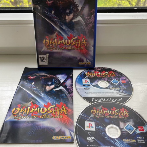 Onimusha Dawn of Dreams PlayStation 2 used, double CD with manual
