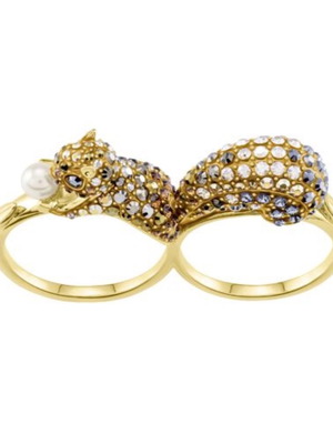 Swarovski δαχτυλίδι αλεπού διπλό καινούργιο, size 58+60